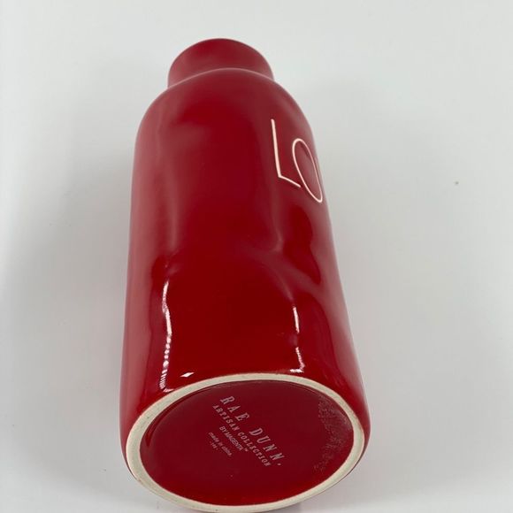 Rae Dunn Red Love Vase with White Letters - Picture 14 of 15